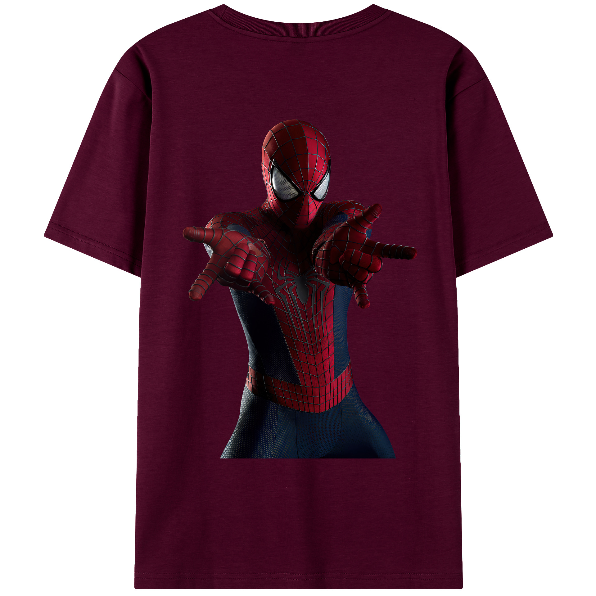（画像用） Spider Man スパイダーマン レディース半袖Tシャツ(バックプリント)